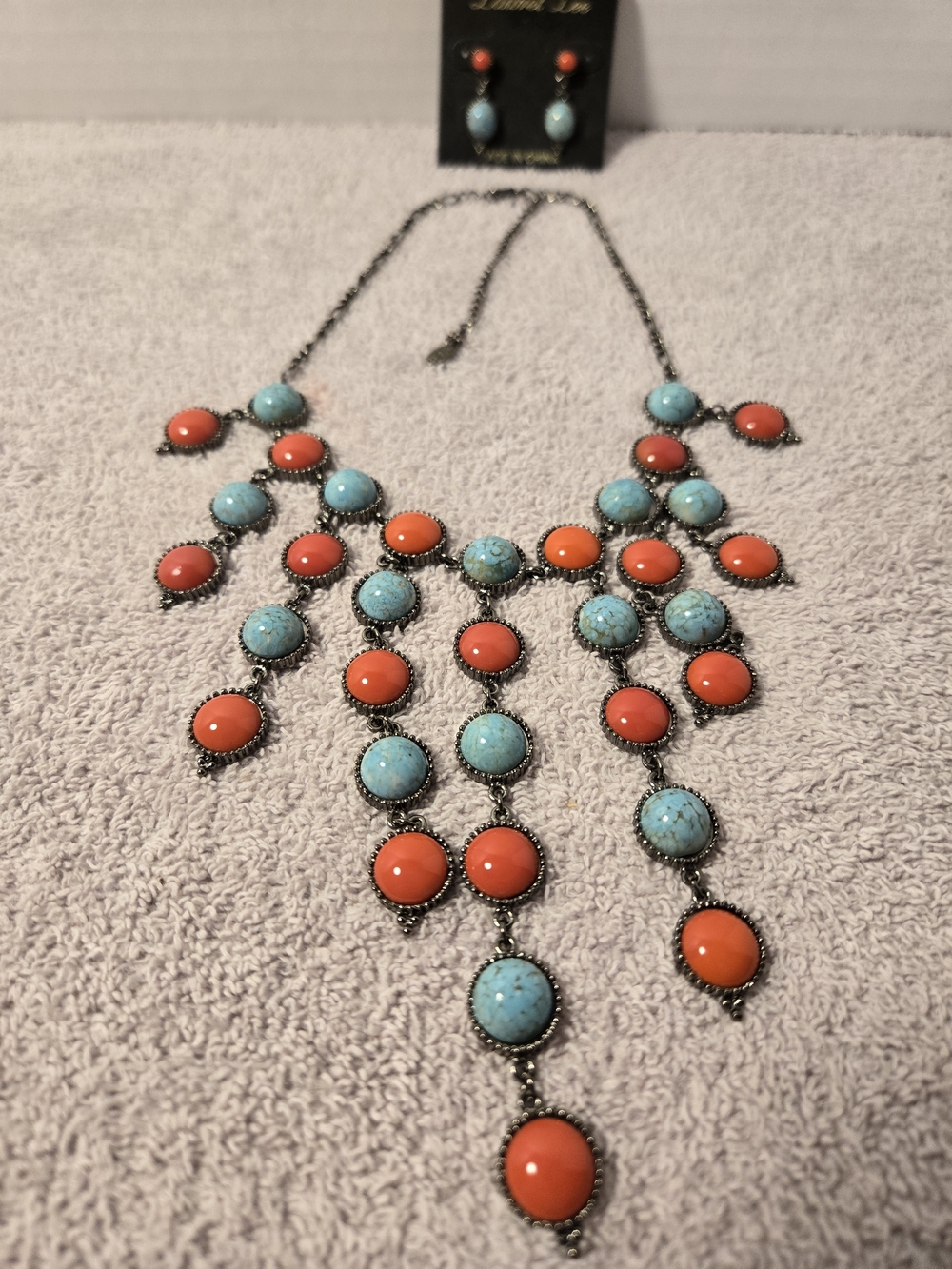 Costume Jewelry Necklace and Earrings Set